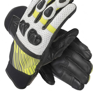 Leather <b>Motorbike</b> Racing Gloves Breathable Non-Slip Full Finger Motocross Riding Gloves Touchscreen Outdoor Cycling - Product Image 4