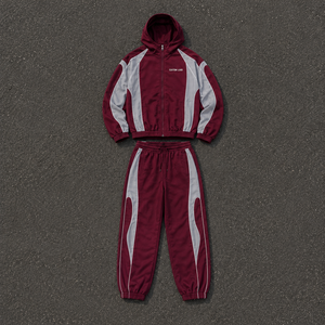 Survêtement de jogging réfléchissant en nylon avec logo personnalisé, coupe-vent pour homme, ensembles en nylon avec bandes blanches, vestes pour homme - Product Image 2