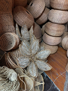โคมไฟเพดานหวายรูปดอกบัว ดีไซน์หรูหรา งานฝีมือสาน สำหรับห้องนั่งเล่น ห้องนอน และห้องรับประทานอาหาร - Product Image 5