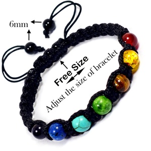 สร้อยข้อมือคริสตัลหินเรกิ7สร้อยข้อมือคริสตัลสำหรับทุกเพศ - Product Image 2