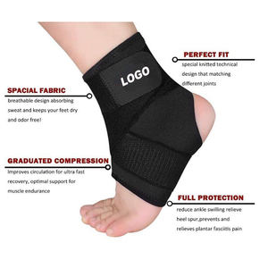 Comfortable Durable Neoprene Adjustable Unisex <b>Ankle</b> Straps Magnetic Closure Breathable No Slip Design Professional Protection - Product Image 2
