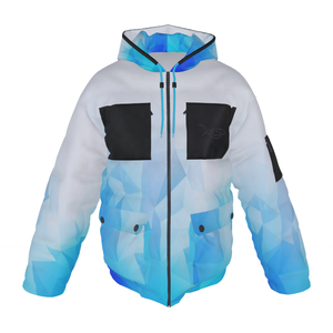 REEMA personnalisé vente en gros capuche bouffante chaude épaisse unisexe fermeture éclair veste rembourrée 100% polyester hiver hommes veste bouffante avec chapeau - Product Image 1