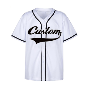 Camisetas de Béisbol Personalizadas Unisex con Logotipo Digital Impreso en la Parte Delantera, Ropa Deportiva Transpirable de Secado Rápido, Mezcla de Poliéster/Algodón, Venta al Por Mayor - Product Image 6
