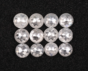 OM GEMS 1.48 CT, 2.8-3.2 MM, Diamante Blanco Natural, Diamante de Corte Redondo Rosa, Diamante Natural Suelto Extraído de la Tierra para Anillo de Boda - Product Image 4