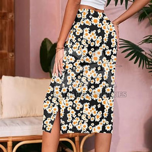 Straight Cut <b>Plus</b> <b>Size</b> Ladies <b>Skirt</b> High Waist Formal Pencil <b>Skirt</b> <b>Plus</b> <b>Size</b> Women <b>Long</b> Straight <b>Skirt</b> Soft Fabric - Product Image 2