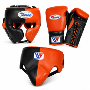 Winning <b>Boxing</b> Sets Cowhide Leather <b>Boxing</b> Gloves Hook Loop Closure Full Finger Durable Non Slip Stretch Moisture Wicking Quick - Product Image 6