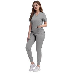 Uniformes Médicos para Mujer, Conjunto de Blusa y Pantalón Quirúrgico de Manga Corta, Accesorios de Enfermería, Ropa de Trabajo para Doctores - Product Image 5