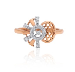 แหวนเพชรชุบทองคำขาว 14KT ดีไซน์หรูหรา VEER DIAMOND เครื่องประดับแฟชั่นสำหรับผู้หญิง น้ำหนักเบา ขนาดมาตรฐาน ของขวัญสำหรับเจ้าสาว - Product Image 3