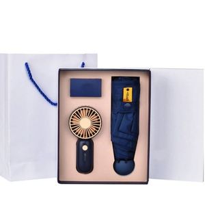 Set de Regalo Escolar de Lujo de Verano, Mini Ventilador de Mano con Paraguas, Cable USB, Bonito Regalo de Cumpleaños, Caja Abrible - Product Image 4