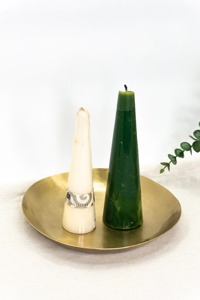 Bandeja de Servir Moderna de Latón Hecha a Mano, Apta para Lavavajillas y Microondas, Centro de Mesa para Cocina, Comedor, Restaurante, Bodas, Diwali - Product Image 6