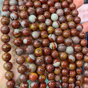 Cuentas de Jaspe Rojo Natural Noreena, Facetadas y Lisas, Certificadas por IGI, Hechas a Mano en Rajasthan, para la Fabricación de Joyería, Venta al Por Mayor - Product Image 3