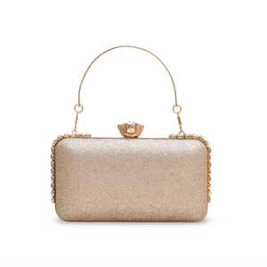 Pochette de soirée dorée pour mariée P15563 - Product Image 1