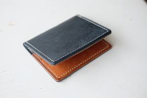 Portefeuille minimaliste porte-cartes en cuir de vachette véritable personnalisé pour hommes LCH-0147 - Product Image 4