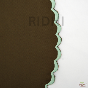 Ridhi Trending 2026 - Mantel Individual Redondo Marrón con Bordado Blanco, Decoración Boho para Mesa, Mantel Individual Hecho a Mano para Mesa de Comedor, para Cocina - Product Image 3