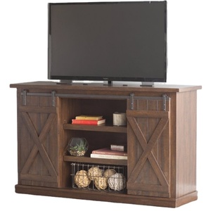Soportes de TV de madera maciza de diseños contemporáneos con gabinete de almacenamiento hecho a mano y convertible a precios al por mayor - Product Image 1