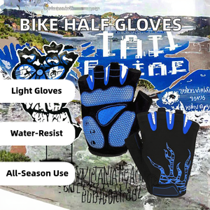 Guantes de Motociclismo Universales de Cuero, Impermeables, Transpirables, con Pantalla Táctil y Cierre de Velcro para Hombre - Product Image 2