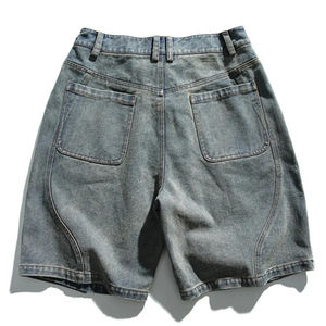 Nuevos pantalones cortos de mezclilla holgados para hombre, estilo vintage, lavado ácido, pantalones vaqueros holgados para hombre, servicio OEM, precio al por mayor - Product Image 4