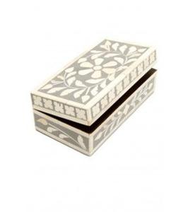 Caja de joyería de diseño de hueso de resina de lujo, caja decorativa de almacenamiento con incrustaciones de hueso, para el hogar, a un precio muy bajo. - Product Image 1