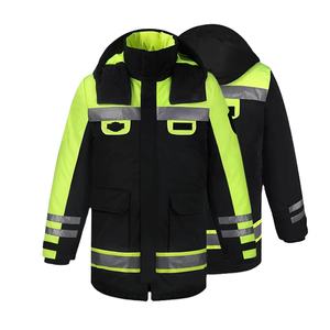 Custom Safety <b>Jacket</b> for Roadside, Factory, and Warehouse <b>Workers</b> Wholesale Custom Safety <b>Jackets</b> With Reflective Tape and Logo - Product Image 1