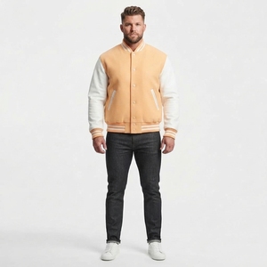 Nueva Variedad OEM Chaqueta Universitaria de Béisbol Lisa de Alta Calidad al Mejor Precio para Hombre / Chaquetas Universitarias para Hombre en Oferta 2026 - Product Image 4