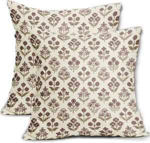 Housses de coussin 100% coton imprimées à la main, housses de coussin décoratives indiennes faites à la main, housses de coussin de canapé bohème, vente en gros - Product Image 3