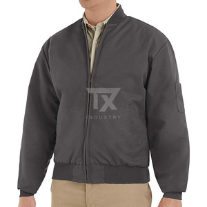 New Fashionable Design <b>Men's</b> Bomber <b>Jacket</b> 100% High Quality Trendy Eco-Friendly Breathable <b>Canvas</b> Stand Winter Wholesale Price - Product Image 3