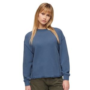 Sweat-shirt pour femme à col rond et manches longues, coupe droite, épaules tombantes, design uni personnalisé, vêtements d'hiver tendance, vente chaude 2024 - Product Image 2