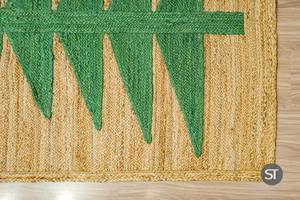 Tapis en jute tressé fait main en fibres naturelles, taille personnalisée, vente en gros pour salon, chambre, hôtel, décoration - Product Image 4