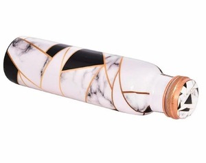 Printed Copper Water <b>Bottle</b> Pure Copper Handmade Designer Modern Eco-friendly Lid Travel Drinking <b>Bottle</b> Decorative Drinkware - Product Image 4