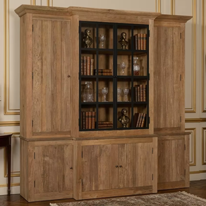 Armoire de rangement grande capacité en bois massif Meira, finition grain naturel, mobilier écologique et contemporain pour usage résidentiel - Product Image 4