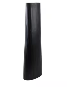 Florero de metal fundido de aluminio Estilo nórdico moderno diseño acanalado Decoración de mesa de boda interior Navidad Art Deco al por mayor - Product Image 2