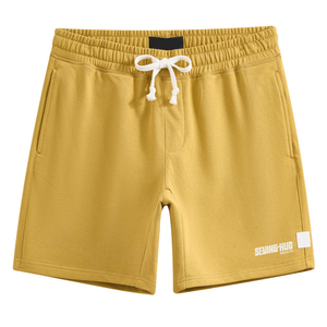 Shorts en molleton éponge personnalisés pour hommes, taille élastique, respirants, séchage rapide, poids lourd, pour l'exercice, les voyages et l'usage quotidien. - Product Image 1