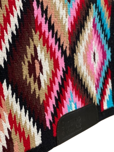 Tapis de selle en laine fait main pour chevaux, couverture d'équitation western pour équipement de cowboy, chevaux de ranch, équitation sur sentier, concours, entraînement et événements - Product Image 2