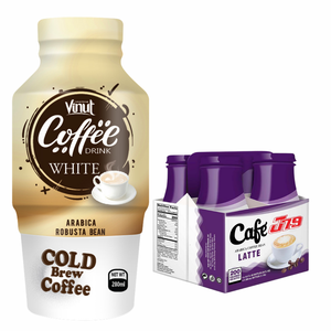 Cold Brew Coffee 280ml Beverage VINUT 24 <b>bottles</b> per carton <b>glass</b> <b>bottle</b> Non GMO Dairy Free Private Label OEM ODM Free Sample - Product Image 1