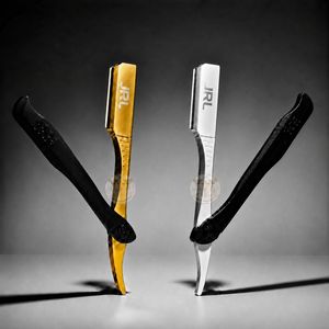 JRL Gold & Black Magnetic Luxury Stainless Steel Manual <b>Straight</b> Edge <b>Razor</b> with Custom Logo for Professional Barbers Beard Care - Product Image 4
