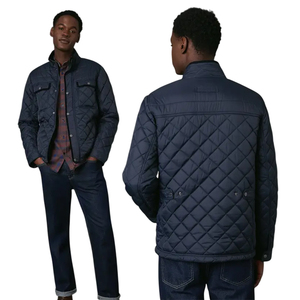 Latest Men's Quilted Puffer <b>Jacket</b> Men Outdoor Clothing <b>Warm</b> Padded Winter Coat Fashion Streetwear Custom Printing Private Label - Product Image 3