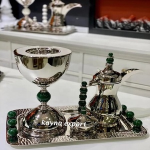 Luxury Arabic Style Fragrance Sandalwood Incense <b>Burner</b> Gold Leaf <b>Silver</b> Finish Stainless Steel Handicraft Indoor Aroma - Product Image 6