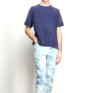 Camiseta de Hombre de Alta Calidad ODM, 120g, Cuello Alto, Teñida, 100% Poliéster, Efecto Desgastado por el Sol, Lavado Ácido, Talla Grande - Product Image 5