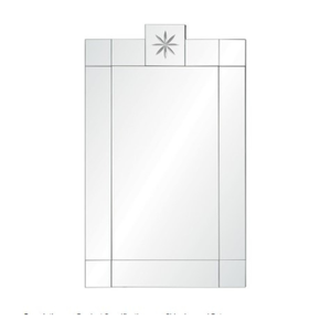 Espejo de Pared Barroco Veneciano Premium |   Espejo Decorativo de Vidrio Ornamentado Vintage de Lujo |   Decoración de Pared de Estilo Antiguo para Interiores de Hotel - Product Image 1