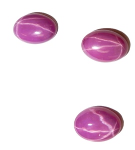 Rubí Estrella de Corte Ovalado 9x13 mm, 6 Quilates, Cabujón Pulido Creado en Laboratorio con Efecto de Estrella de 6 Puntas para Joyería - Product Image 6