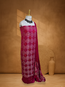 Costume traditionnel en soie Gajji pure de haute qualité avec tissage à la main Banarasi, au meilleur prix de gros - Product Image 2