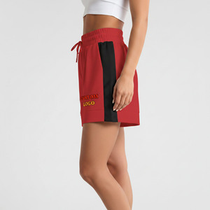 Shorts de course longs en molleton de coton respirant de haute qualité, taille élastique, bouton, style vintage urbain - Product Image 2