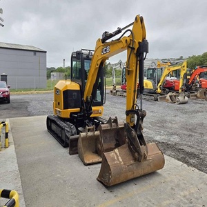Mini-excavatrice JCB 48Z-1 avec pince hydraulique, poids opérationnel de 10 à 500 lb, excavatrice sur chenilles, godet de 0,12 m - Product Image 2