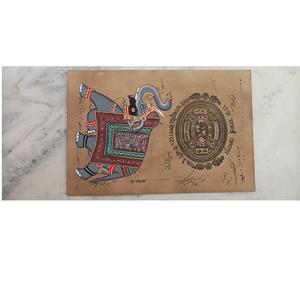 Peinture murale décorative unique peinte à la main, accent parfait pour l'intérieur, design coloré, expressif et élégant - Product Image 4