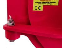 SANTRO-320A DASS Machine industrielle centrifugeuse de séchage de tapis avec niveau laser à points, amortisseur et essoreuse, rouge, garantie 2 ans