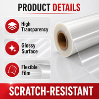 Film de protection en PET cristallin hautement translucide, épaissi et trempé, pour affiches et matériaux graphiques