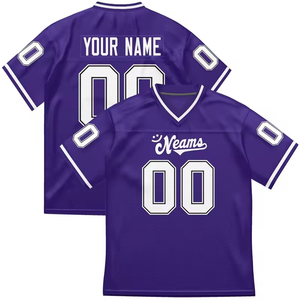 Camiseta de Fútbol Sublimada Personalizada para Hombre, Estilo Clásico, Cuello en V, Manga Larga, Absorbe la Humedad, Transpirable, Antibacteriana, Protección UV - Product Image 3