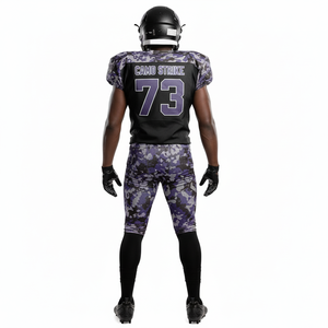 Ensemble d'uniformes de football américain personnalisés, maillot et pantalon camouflage, kit d'équipe pour hommes, vêtements de sport respirants à compression, OEM ODM - Product Image 2