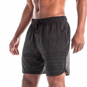 Pantalones Cortos Deportivos Panelados para Hombre, Cintura Media, Elásticos, de Secado Rápido, con Diseño de Puntos, en Gris, Negro y Amarillo Neón - Product Image 6