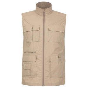 Chaleco de Senderismo Ligero para Hombre con Logotipo Personalizado, Múltiples Bolsillos, Secado Rápido, Protección UV, Chaleco Utilitario para Trekking al Aire Libre, Venta al Por Mayor OEM - Product Image 3